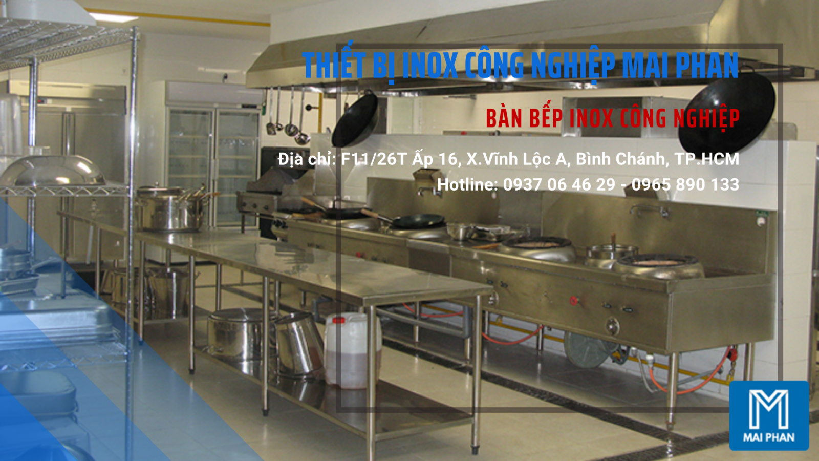 bàn bếp inox công nghiệp