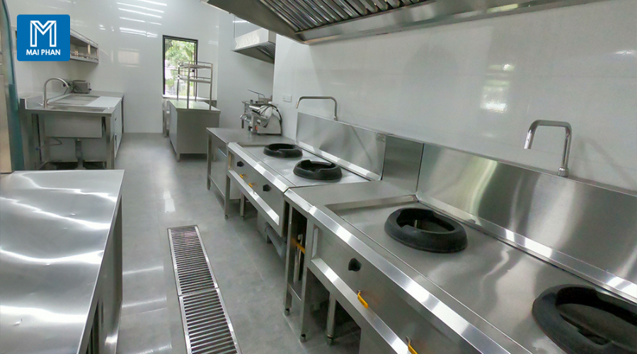 thiết bị bếp inox công nghiệp
